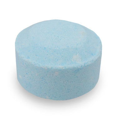 Blue foam block on a white background