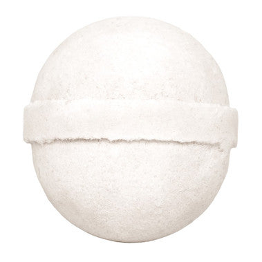 White bath bomb on a white background