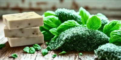 Spearmint Basil Scrub Soap