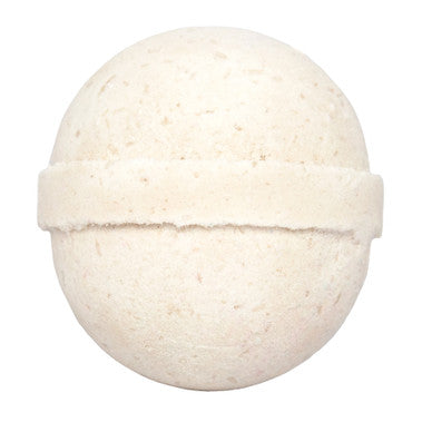 White bath bomb on a white background