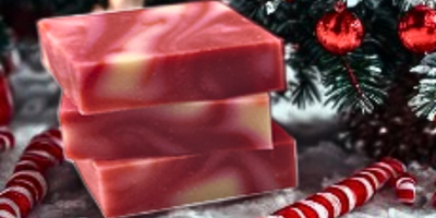 Candy Cane Soap