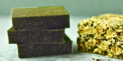 Green Tea Verbena Scrub Soap