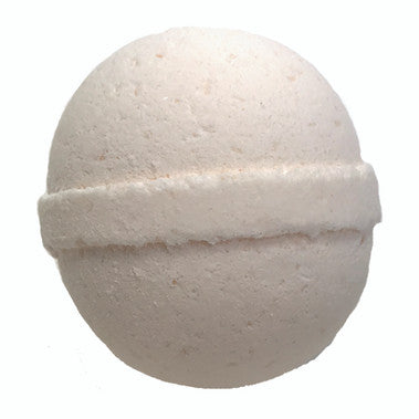 White bath bomb on a white background